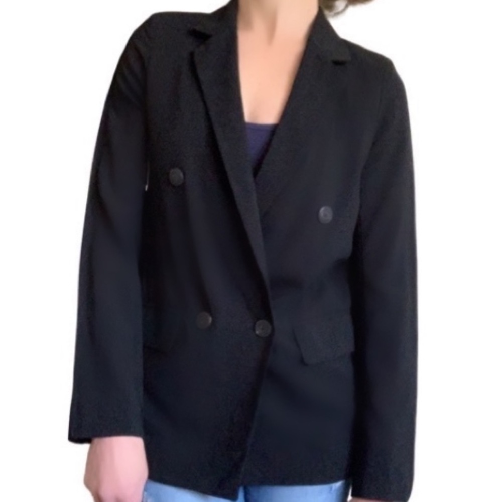 NWT Aritzia Babaton Black Wool Blend 1-01 Shao Jacket Blazer Size 2 - Picture 4 of 16